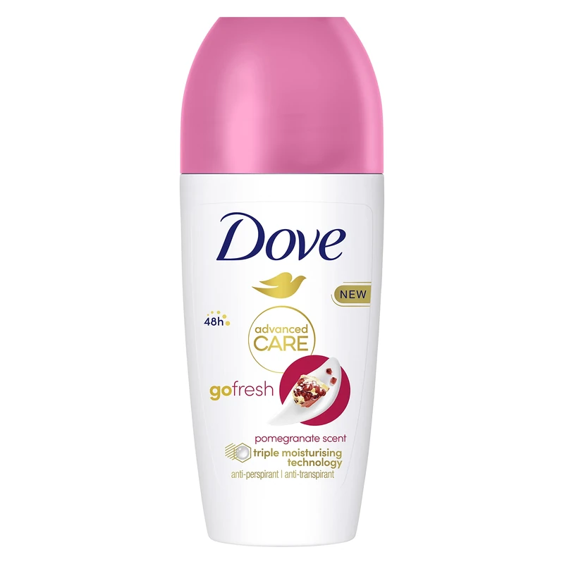 Dove Advanced Care Go Fresh Pomegranate Scent with Triple Moisturising technology Anti-perspirant Deodorant roll-on for 48 hours of protection 50 ml - Image 1