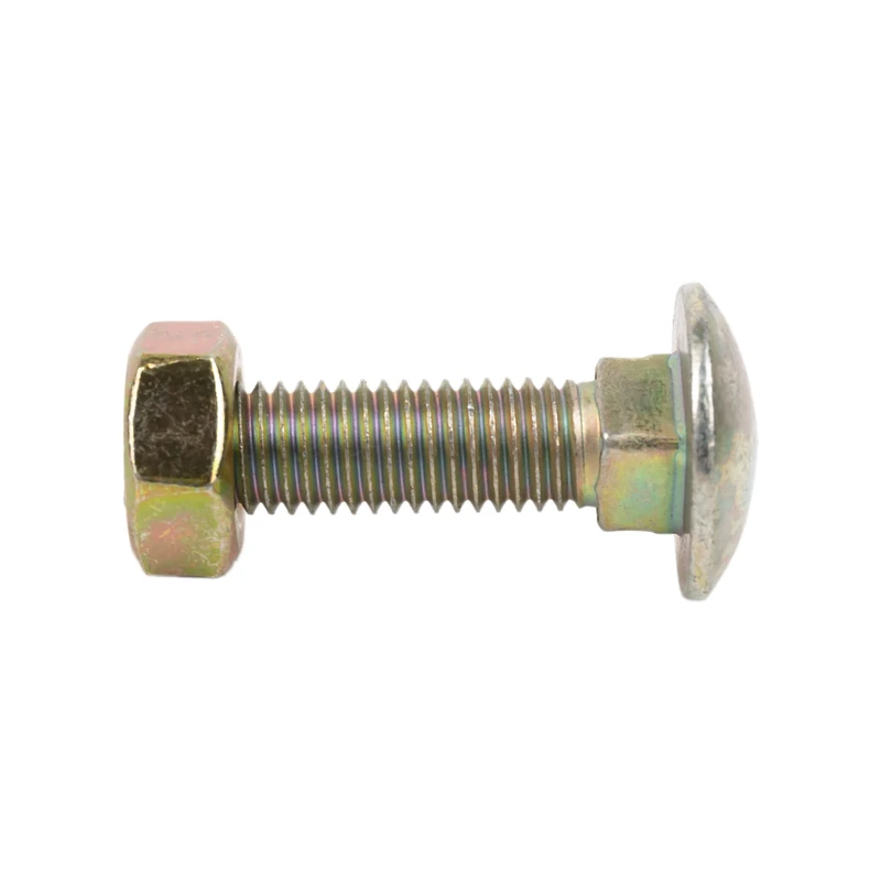 Cofan Round Head Screws | Square Neck | Suitable for Harvesters | DIN 934 Hex Nut Included | Class 8.8 | M10 x 30