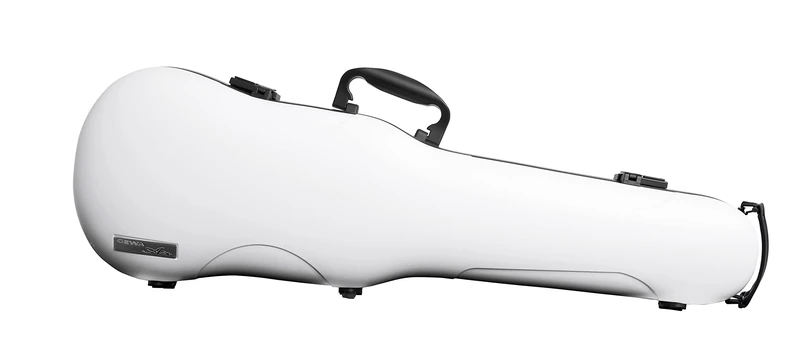 GEWA AIR 1.7 Form Shaped Violin Case white matt, Made in Germany, with side handle