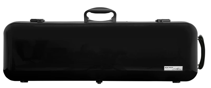 GEWA AIR 2.1 Violin Case Black High Gloss with Additional Side Handle Made in Germany