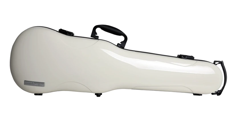GEWA AIR 1.7 Form Shaped Violin Case beige high gloss, Made in Germany, with side handle