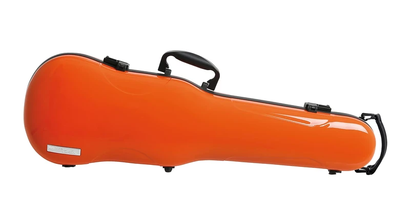 GEWA AIR 1.7 Form Shaped Violin Case orange high gloss, Made in Germany, with side handle