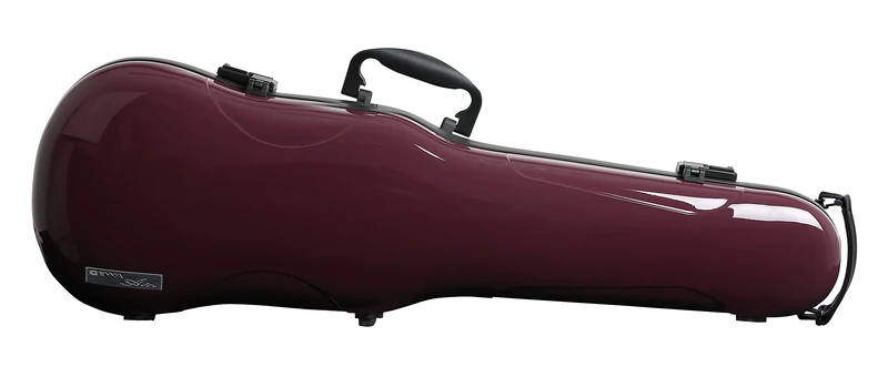 GEWA AIR 1.7 Form Shaped Violin Case violet high gloss, Made in Germany, with side handle