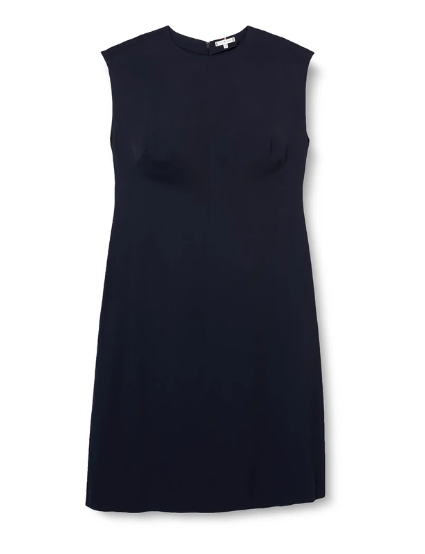 Tommy Hilfiger Women's Cap Sleeve Shirt Dress Maxi Length, Blue (Desert Sky), 50