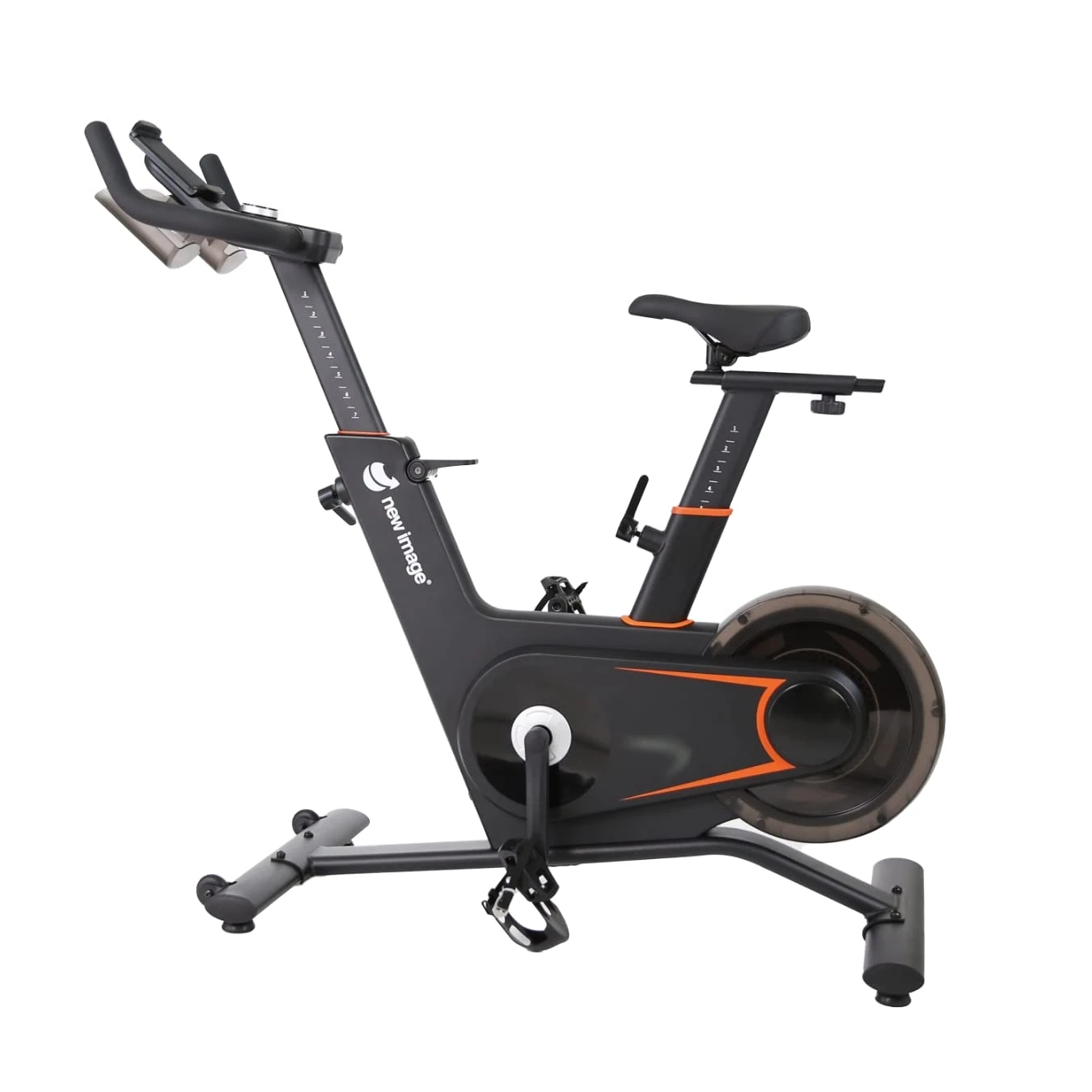 New Image FITT Rider - Electromagnetic Indoor Exercise Bike - 16 Resistance Levels - Adjustable Seat & Comfort Grip Handlebars - LCD Display to Monitor Time, Distance, Speed & Calories