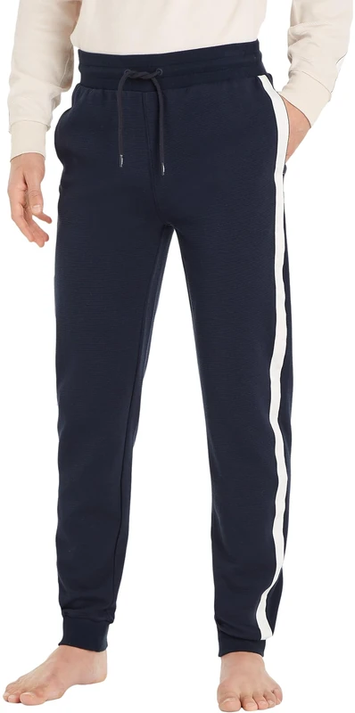 Tommy Hilfiger Men’s Cotton Jogging Bottoms, Blue (Desert Sky), XL