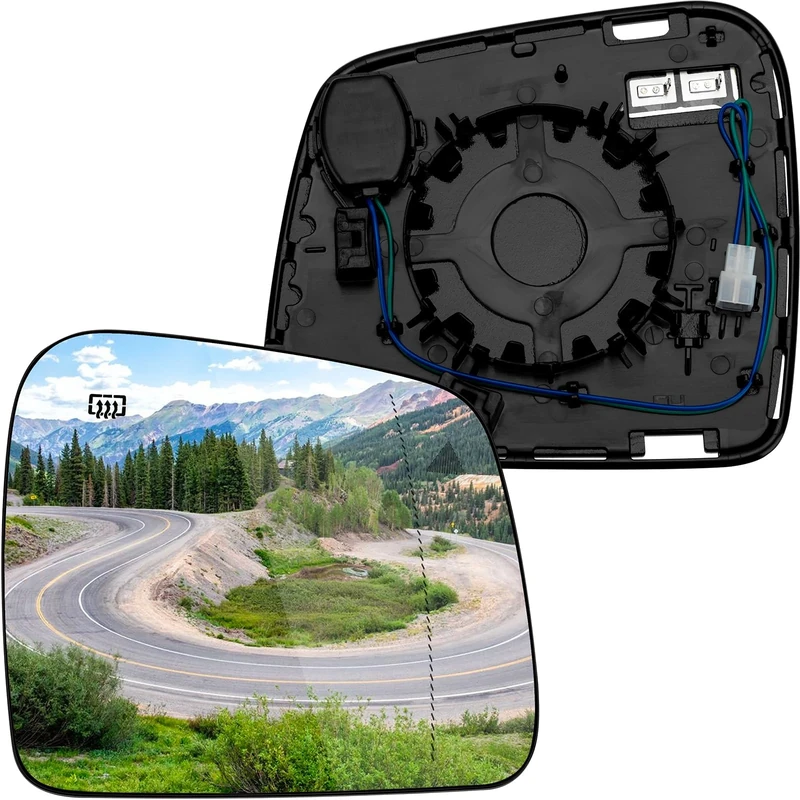 LOIYLLEN Passenger Side Mirror Replacement for Jeep 2011-2020 Grand Cherokee, for Dodge 2014-2019 Durango Mirrors Glass - Right Side Rear View Mirror with Power Heated & Blind Spot Detection