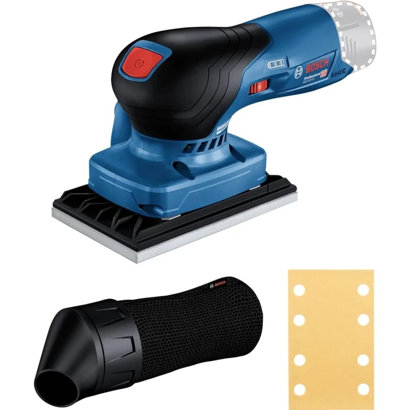 Bosch Professional 12V System Cordless Orbital Sander GSS 12V-13 (Compatible with Bosch Click & Clean dust Extraction System, incl. 1 x Sanding Sheet, dust Bag)