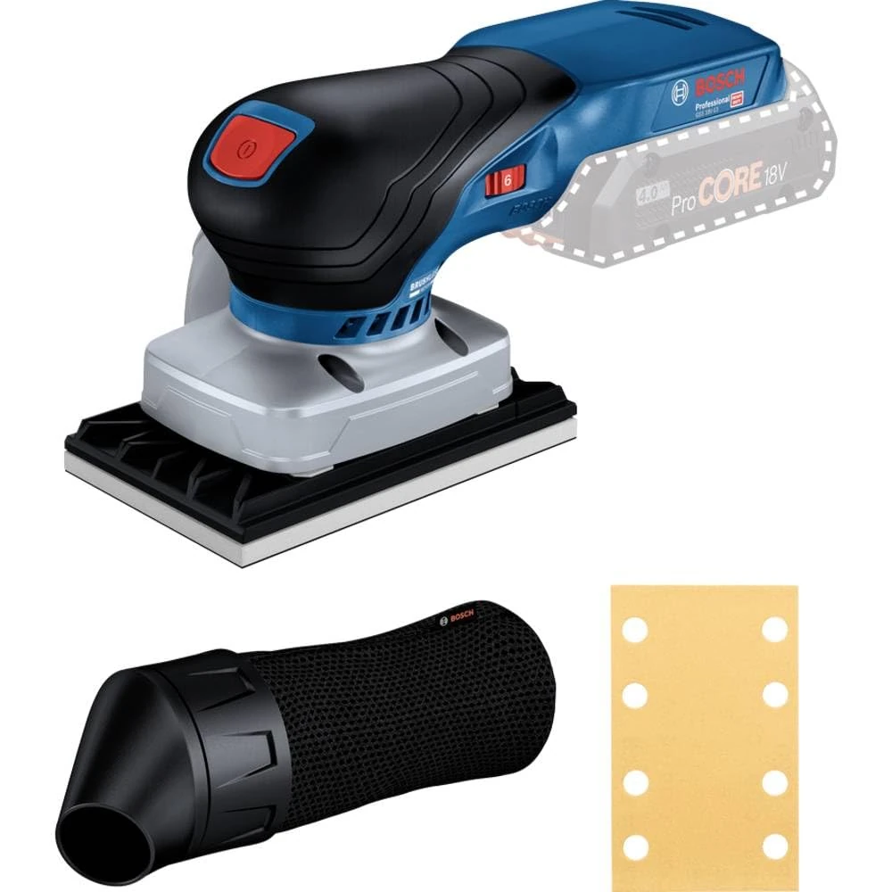 Bosch Professional 18V System Cordless Orbital Sander GSS 18V-13 (brushless motor, incl. dust bag, 1x base plate, 1x abrasive disc, without battery/charger)