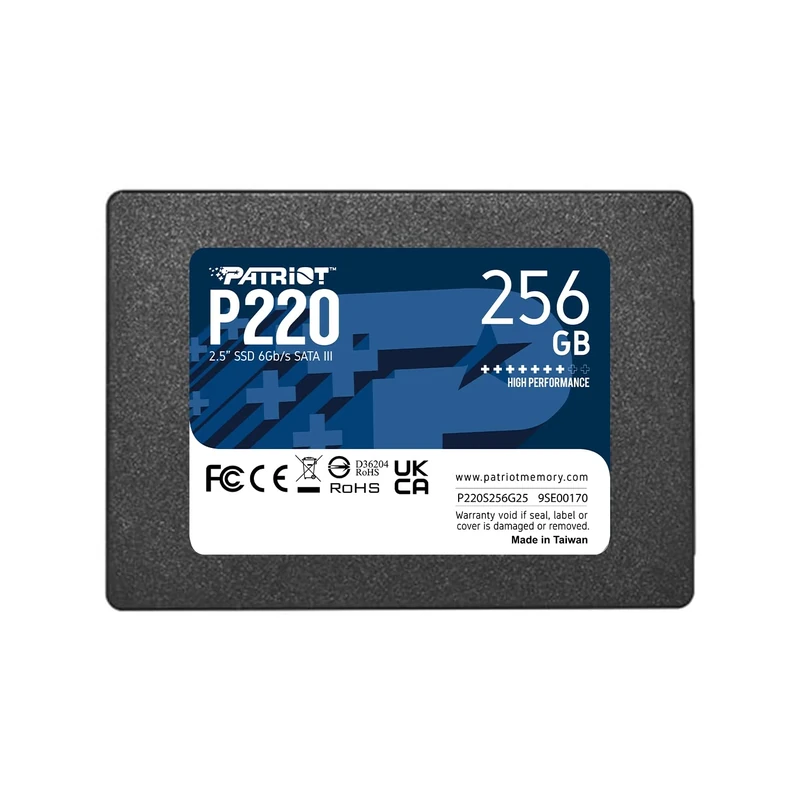 Patriot P220 256GB SATA III 2.5" Internal SSD - 550MB/s Read