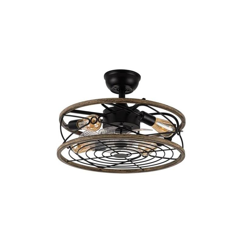 ABRILA Ventilador DC 4xe27 8 Fan Component Black/Transparent Size 55