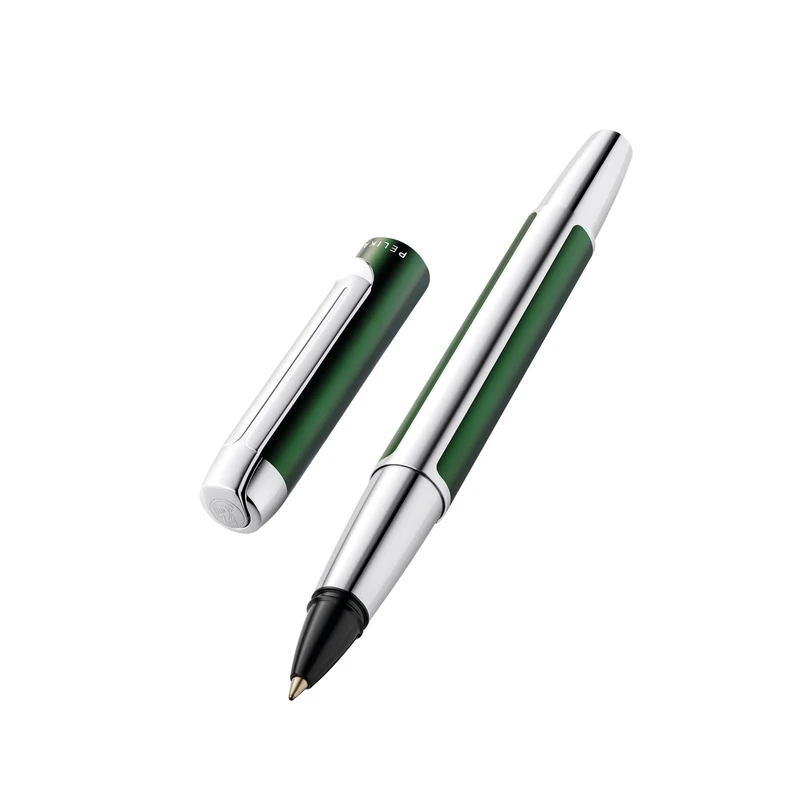 Pelikan Pura R40 Rollerball Pen, Forest Green, High-Quality Twist Ballpoint Pen in Gift Case, 822886, Pack of 1