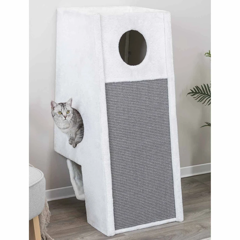TRIXIE Wall Mounted Cat Scratching Post 110cm Light Grey