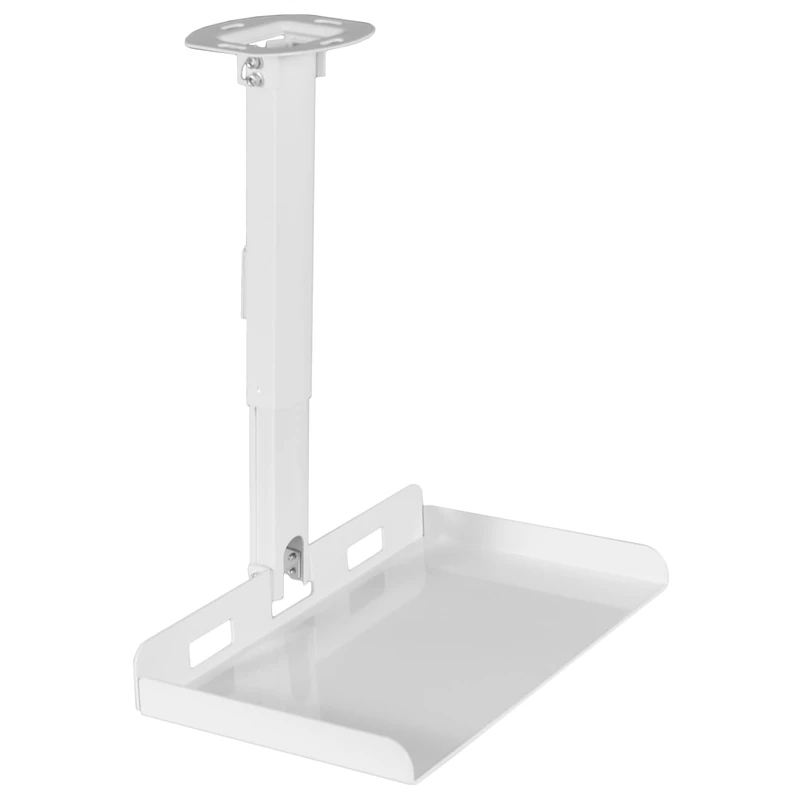 VIVO Universal Ceiling Extending Projector Tray Mount, Height Adjustable Projection, No Hole Installation, Hidden Cable Routing, White, MOUNT-VP08W - Image 1