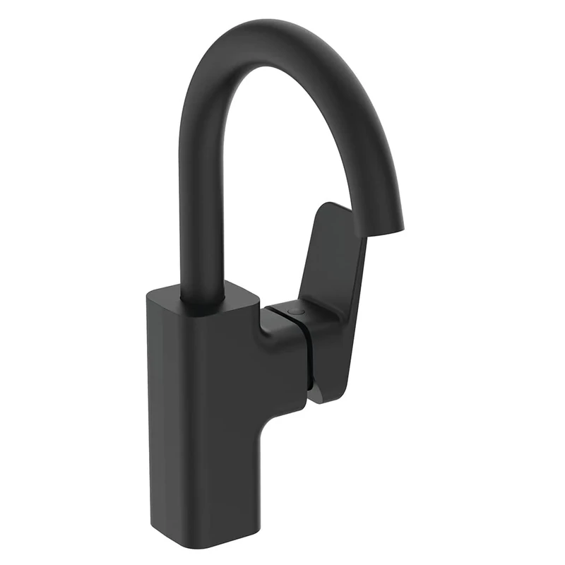 Ideal Standard Ceraplan Single Lever high spout Basin Mixer, BD245XG, Silk Black