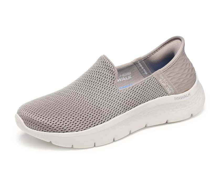 Skechers Women's Hands Free Slip-ins Go Walk Flex-Relish Sneaker, Blue Taupe, 8 UK