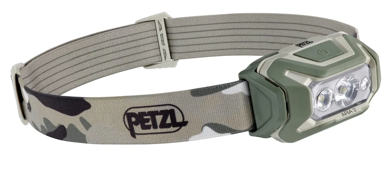 PETZL - Headlamp ARIA 2 RGB - 450 lumens, Camo, with Three AAA/LR03 Batteries - Image 1
