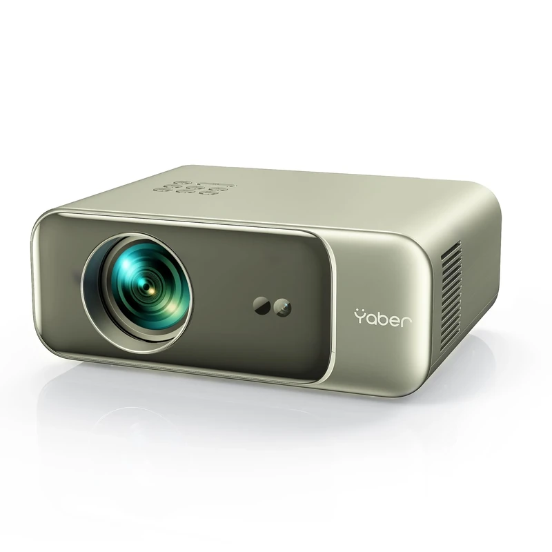 Auto Focus & Keystone 1080P HD Portable Projector, WiFi6 Bluetooth 5.2 Projectors, YABER Pro V9 Smart Projector, Home Cinema Projectors for Bedroom/Smartphone/TV Stick