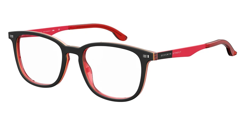 Seventh Street S 308 BLX/18 MT BLK RED Eyewear Boy's Acetate, Standard, 50