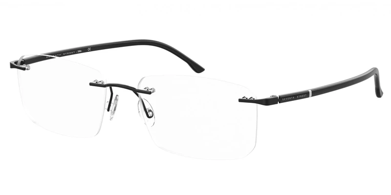 Seventh Street 7a 078 807/17 BLACK Eyewear Men's Steel, Standard, 55