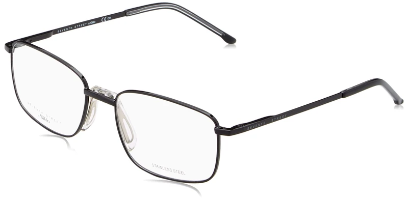 Seventh Street 7a 081 807/18 BLACK Eyewear Men's Steel, Standard, 57
