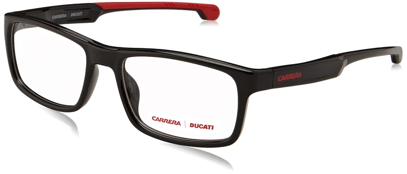 Carrera Carduc 016 OIT/18 BLACK RED Eyewear Men's Propionate, Standard, 55