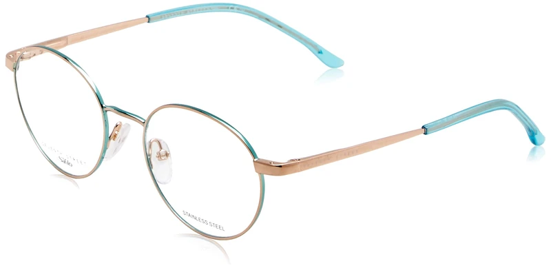 Seventh Street 7a 554 08C/19 GOLD AQUA Eyewear Women's Steel, Standard, 50