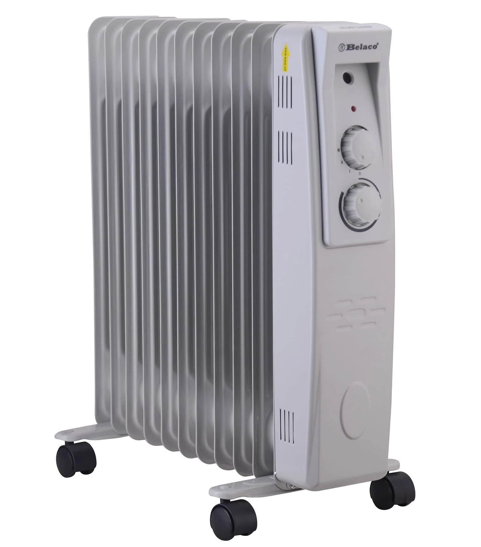 Belaco Oil Filled Radiators 11 Fins, Electric Heater, Adjustable Thermostat Control 3 Heat Settings, Portable Heater, Oil Heater, Heater for home, Overheat Protection 2500W
