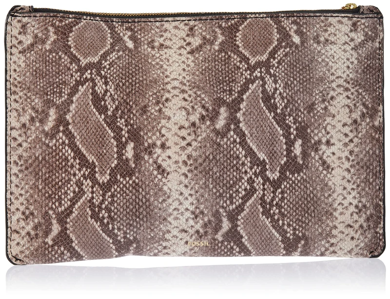Fossil Women's Gift Pouch, Snake print, 27.9 cm L x 0.6 cm W x 18.4 cm H