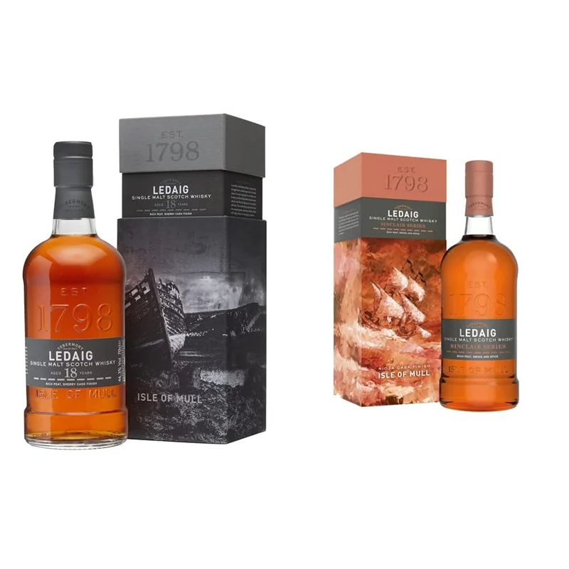 Ledaig 18 Year Old Single Malt Scotch Whisky, 70 cl & Sinclair Series Rioja Cask Finish Single Malt Scotch Whisky, 700ml