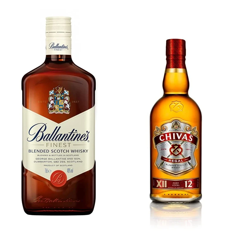Ballantines Finest Blended Scotch Whisky, 70 cl & Chivas Regal 12 Year Old Blended Scotch Whisky, 70 cl