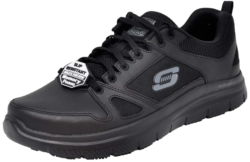 Skechers Men's Gowalk Flex Hands Free Slip-Ins - Athletic Slip-On Casual Walking Shoes | Air-Cooled Memory Foam, Black, 6 UK X-Wide