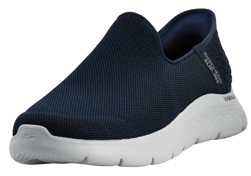 Skechers Men's Gowalk Flex Hands Free Slip ins Athletic Slip-On Casual Walking Shoe, Navy, 8 UK X-Wide