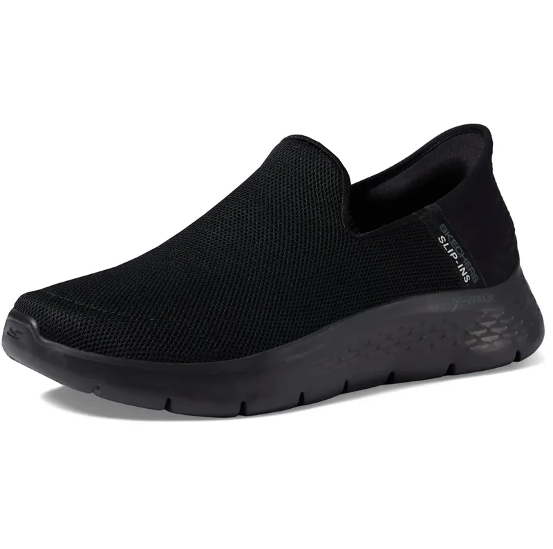 Skechers Go Walk Flex Slip-Ins - No Hands, Black, 12 UK Wide