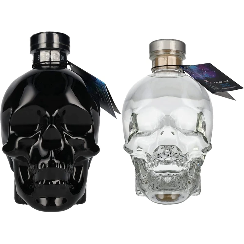 Crystal Head Onyx Vodka 70cl, 40% ABV - Made from Blue Weber Agave - Award-Winning Premium Distilled Vodka, Filtered through Crystal & Vodka 70cl, 40% ABV - Award-Winning Premium Distilled Vodka
