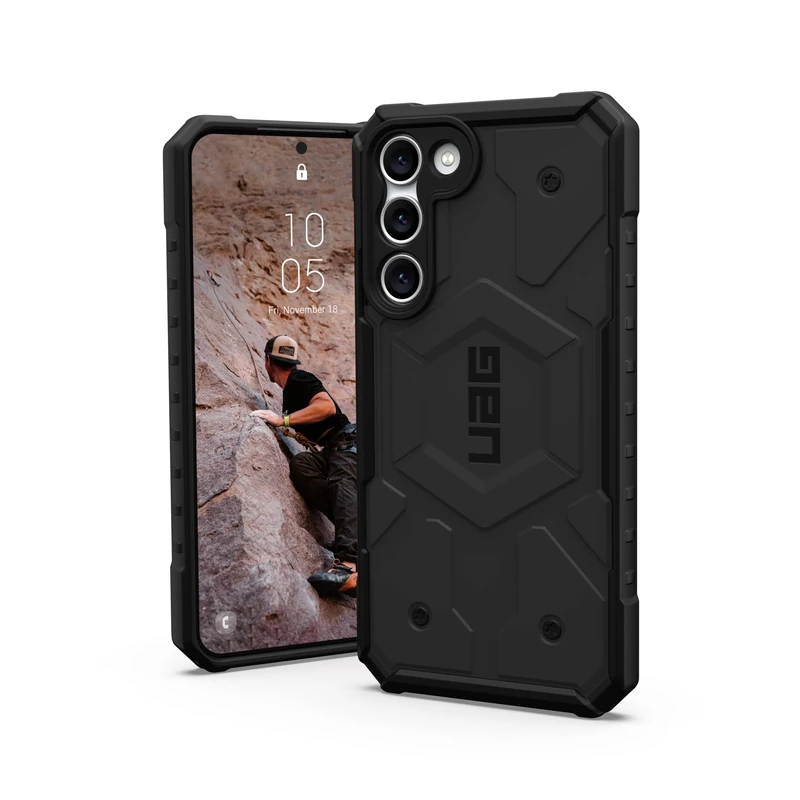 URBAN ARMOR GEAR UAG Designed for Samsung Galaxy S23 Plus Case 6.6" Pathfinder Black - Rugged Heavy Duty Shockproof Impact Resistant Protective Cover