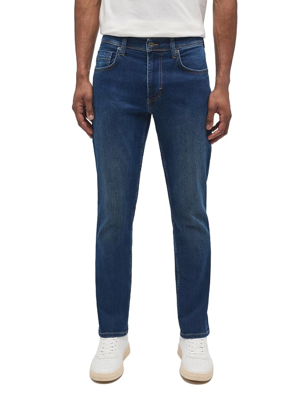 MUSTANG Men's Style Washington Straight Jeans, Medium Blue 881, 33 W/32 L