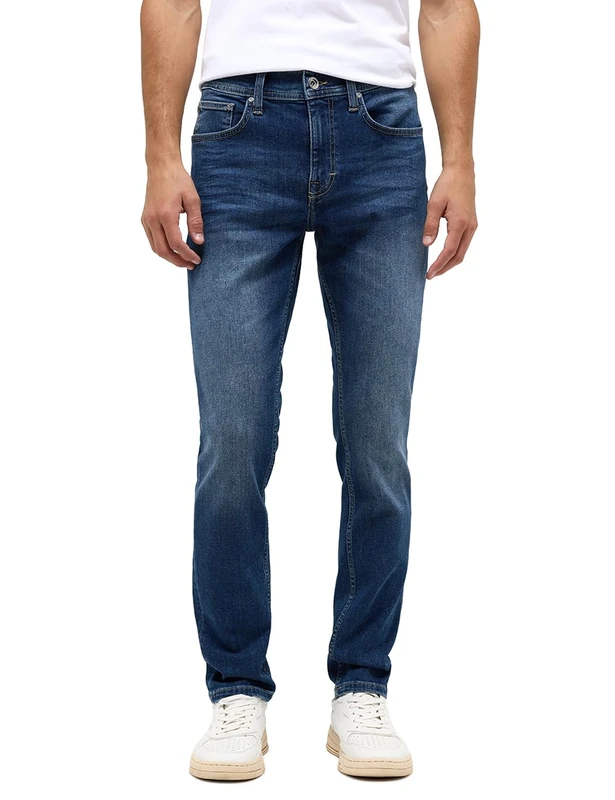 Mustang Men's Style Orlando Slim Jeans, Medium Blue 783, 32 W/34 L