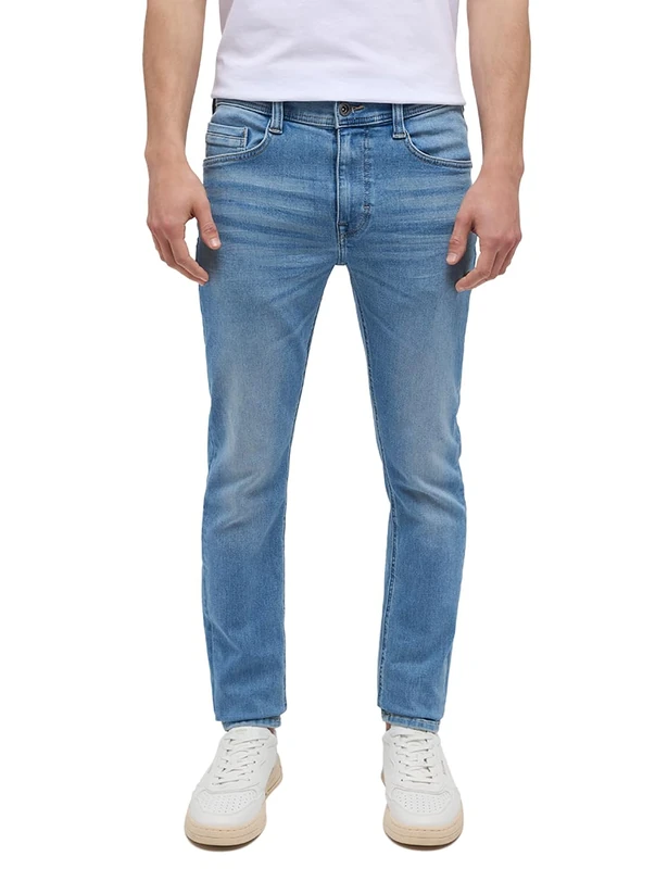 Mustang Men's Style Oregon Slim K Jeans, Medium Blue 413, 42 W/32 L