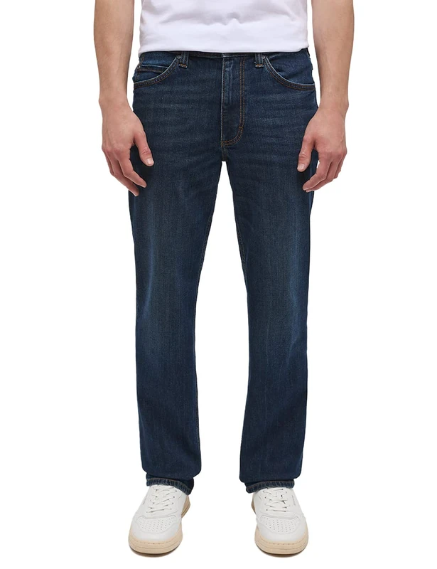 MUSTANG Men's Style Tramper Straight Jeans, Medium Blue 883, 34 W/36 L