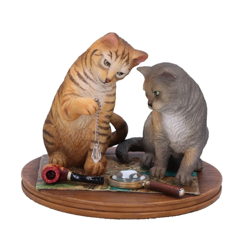 Nemesis Now Lisa Parker Purrlock Holmes, Brown, 10.5cm