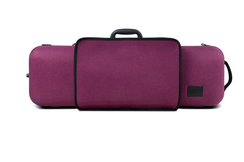 GEWA Violin Case Bio A 4/4 with Music Pocket, Side Handle, Adjustable Neck Rest Colour: Purple