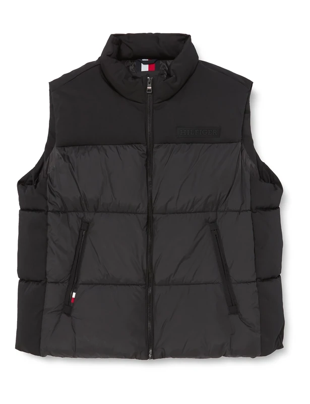 Tommy Hilfiger Men's Vest Padded, Black (Black), S