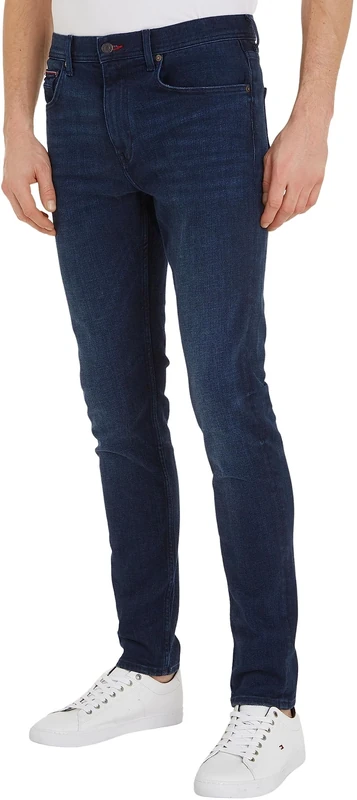 Tommy Hilfiger Men's Jeans Tapered Stretch, Blue (Nepon Indigo), 34W / 34L
