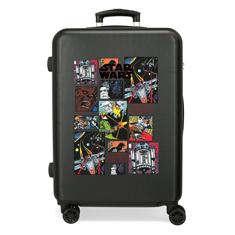 Star Wars Galactic Team Medium Suitcase Black 46x65x23 cm Rigid ABS Side combination lock 70L 3 kgs 4 Double wheels - Image 1