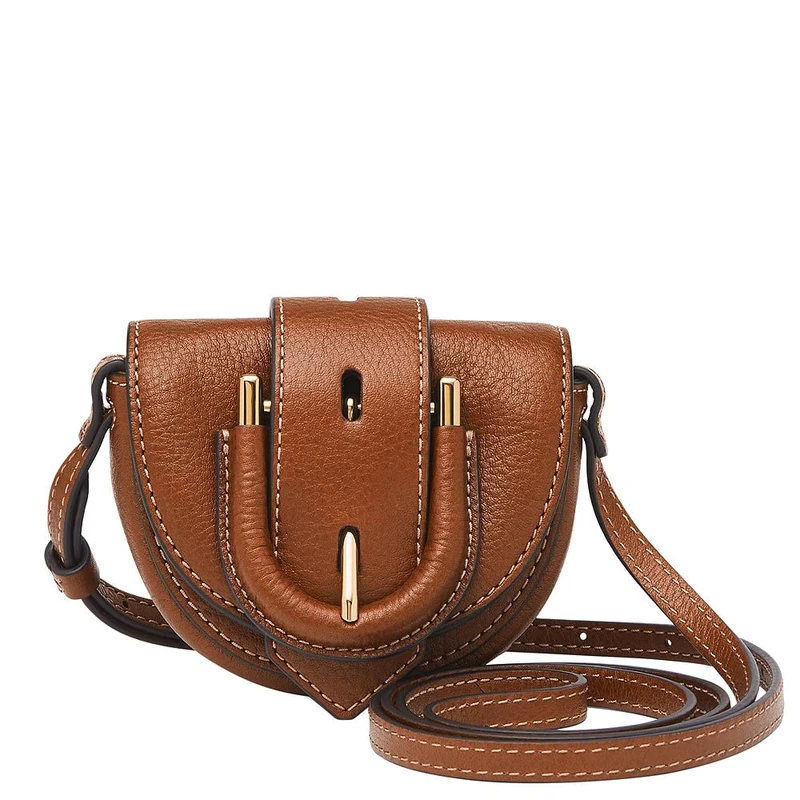 Fossil Women's Harwell Shoulder Bag, brown, Medium