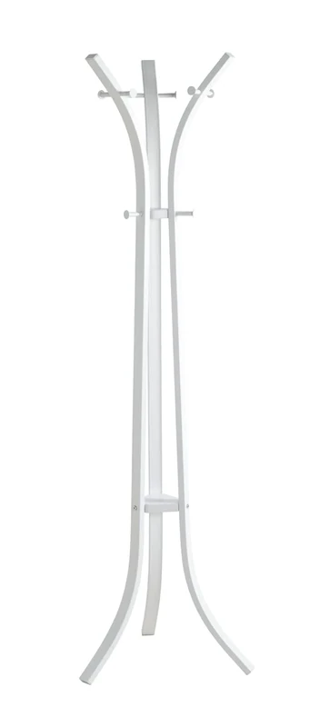 HAKU Möbel Hall-Tree White, Metal - Size: H 177 cm X Ø 45 cm, Style: Modern