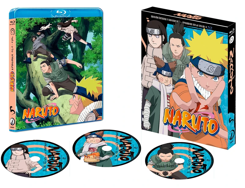 Naruto Box 5 - Episodios 101-125 - BD