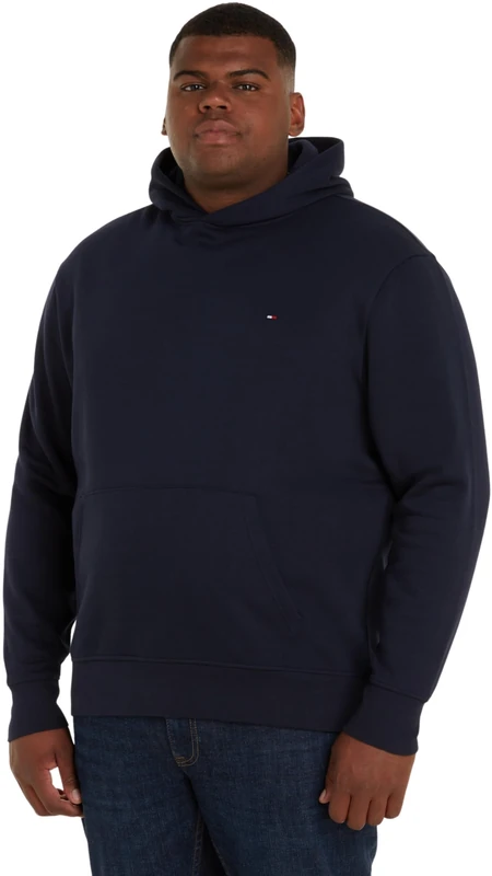 Tommy Hilfiger Men's IM NA Flag Logo Hoody Heavyweight Knits, Desert Sky, L