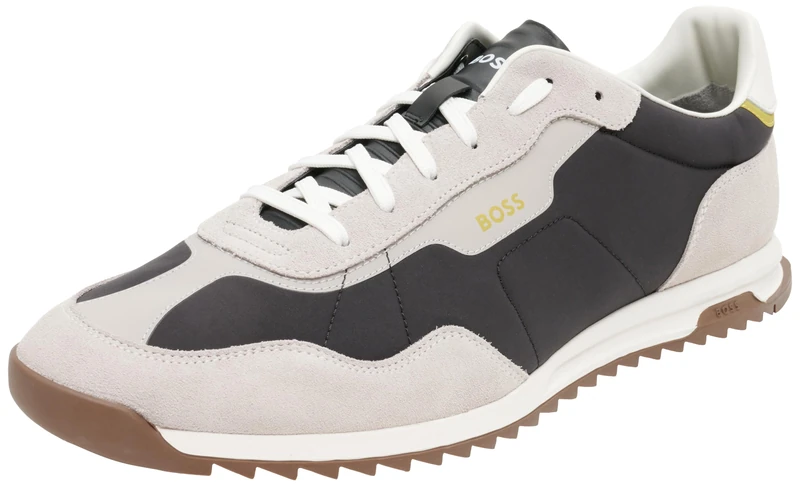 BOSS Men's Zayn_Lowp_nysd Low Profile, Charcoal, 13 UK